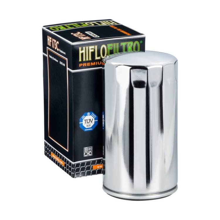 E1717301 HF173C FILTRO OLIO HARLEY DYNA 96 - 98 CROMATO HF173C | HIFLO FILTRO |