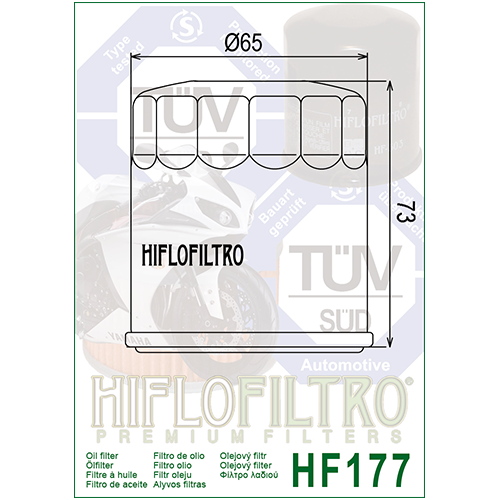 E1717700 HF177 FILTRO OLIO BUELL XB9R - XB12R HF177 | HIFLO FILTRO |