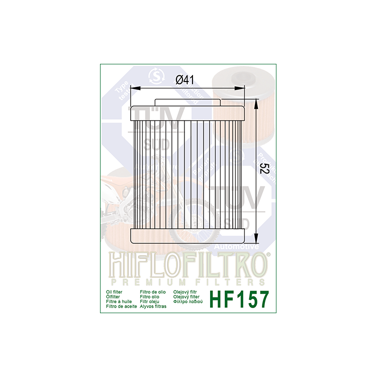 E1715700 HF157 FILTRO OLIO KTM 250 EX450 SX/EXC HF157 | HIFLO FILTRO |