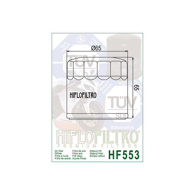 E1755300 HF553 FILTRO OLIO BENELLI TORNADO - TNT HF553 | HIFLO FILTRO |