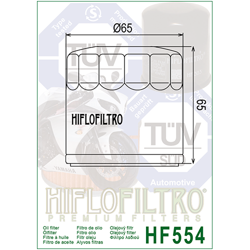 E1755400 HF554 FILTRO OLIO MV AGUSTA F4 750 HF554 | HIFLO FILTRO |