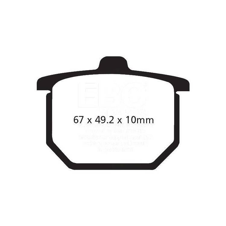 PASTIGLIE FRENO  MESCOLA ORGANICA MOTO CODICE R1203000 | EBC BRAKES | MPN: FA030