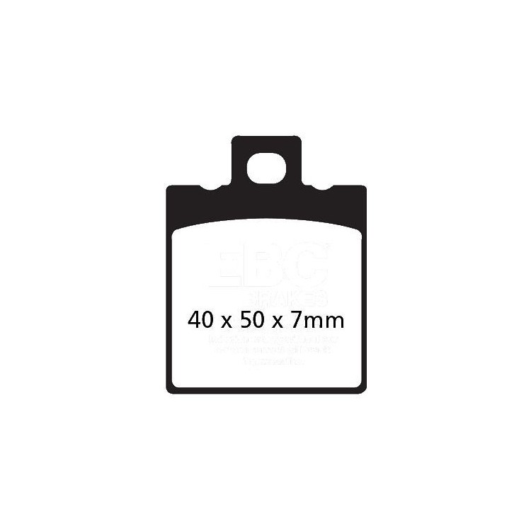 PASTIGLIE FRENO  MESCOLA ORGANICA MOTO CODICE R1204700 | EBC BRAKES | MPN: FA047