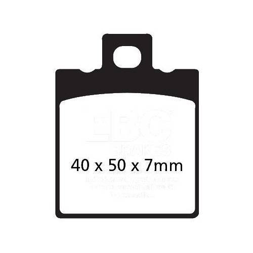 PASTIGLIE FRENO  MESCOLA ORGANICA MOTO CODICE R1204700 | EBC BRAKES | MPN: FA047
