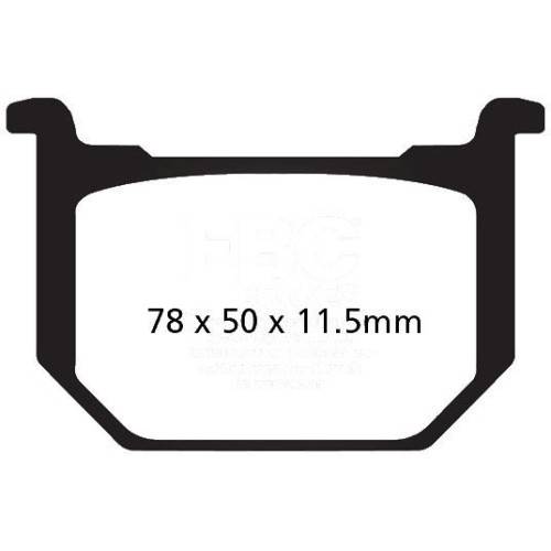 PASTIGLIE FRENO  MESCOLA ORGANICA MOTO CODICE R1205100 | EBC BRAKES | MPN: FA051