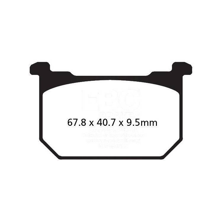 PASTIGLIE FRENO  MESCOLA ORGANICA MOTO CODICE R1206800 | EBC BRAKES | MPN: FA068