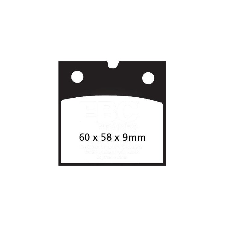 PASTIGLIE FRENO  MESCOLA ORGANICA MOTO CODICE R1207700 | EBC BRAKES | MPN: FA077