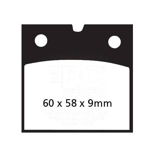 PASTIGLIE FRENO  MESCOLA ORGANICA MOTO CODICE R1207700 | EBC BRAKES | MPN: FA077
