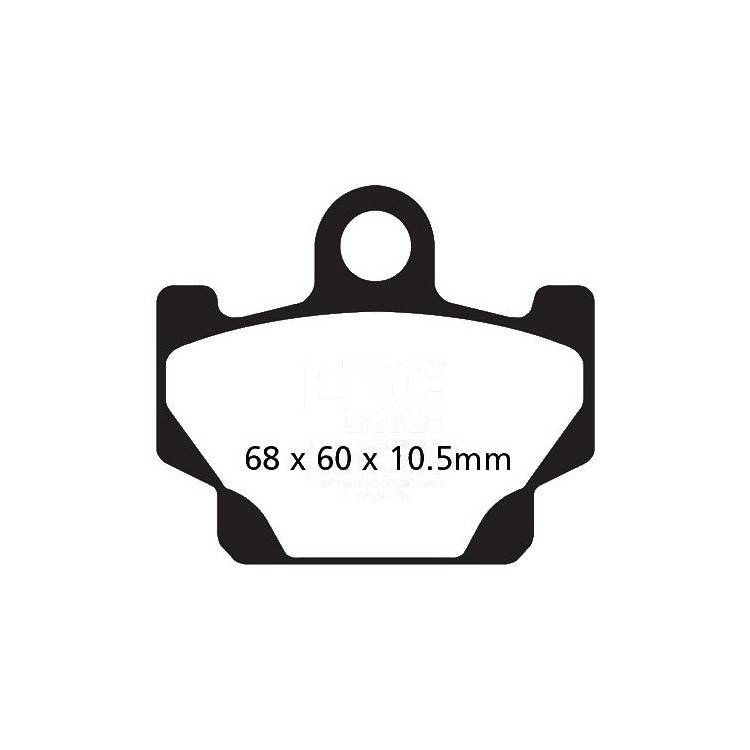 PASTIGLIE FRENO  MESCOLA ORGANICA MOTO CODICE R1208100 | EBC BRAKES | MPN: FA081