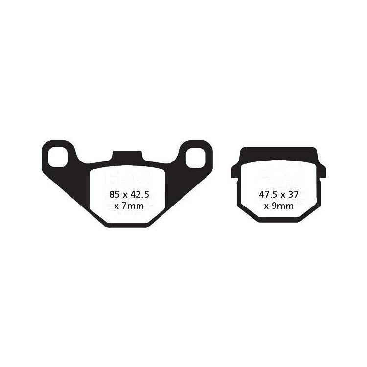 PASTIGLIE FRENO  MESCOLA ORGANICA MOTO CODICE R1208300 | EBC BRAKES | MPN: FA083TT