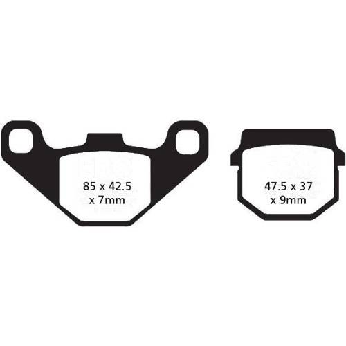 PASTIGLIE FRENO  MESCOLA ORGANICA MOTO CODICE R1208300 | EBC BRAKES | MPN: FA083TT