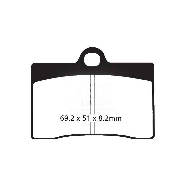 PASTIGLIE FRENO  MESCOLA ORGANICA MOTO CODICE R1209500 | EBC BRAKES | MPN: FA095