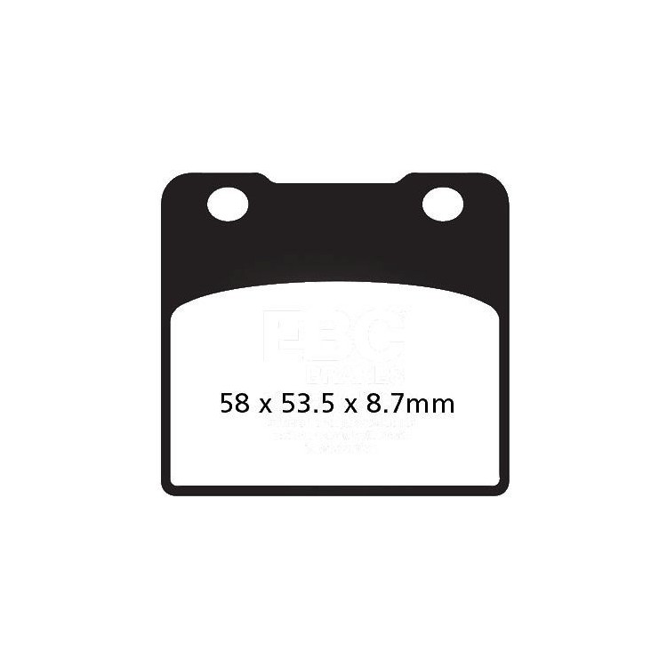 PASTIGLIE FRENO  MESCOLA ORGANICA MOTO CODICE R1210300 | EBC BRAKES | MPN: FA103