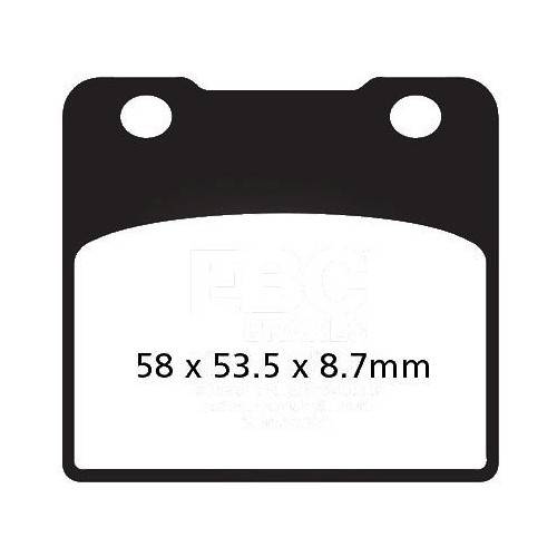 PASTIGLIE FRENO  MESCOLA ORGANICA MOTO CODICE R1210300 | EBC BRAKES | MPN: FA103