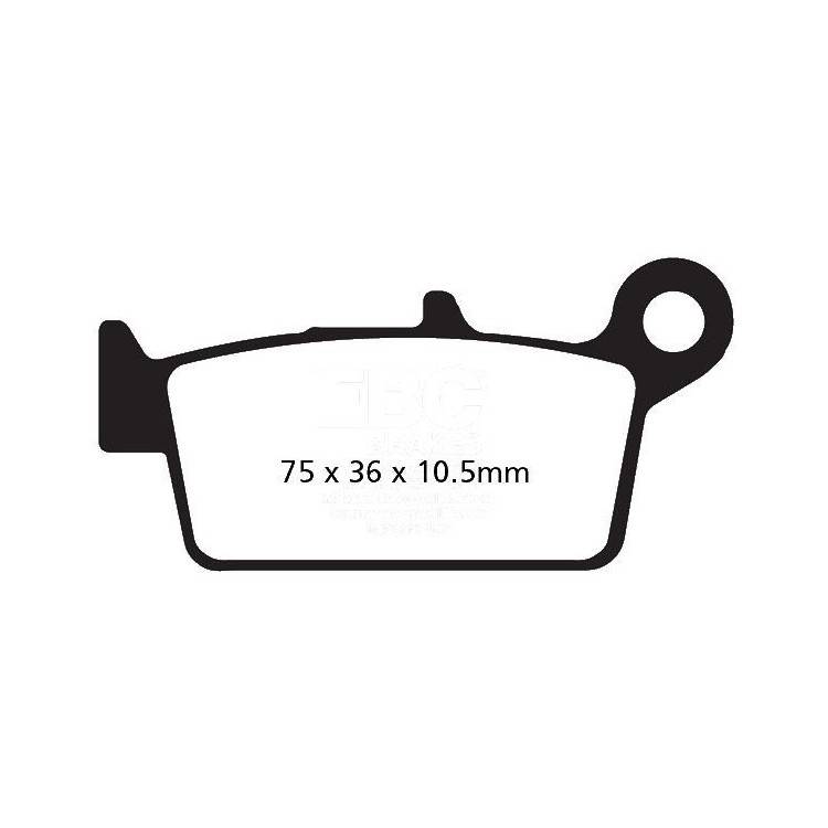 PASTIGLIE FRENO  MESCOLA ORGANICA MOTO CODICE R1213100 | EBC BRAKES | MPN: FA131TT