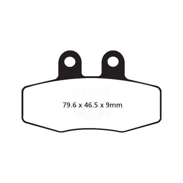 PASTIGLIE FRENO  MESCOLA ORGANICA MOTO CODICE R1213200 | EBC BRAKES | MPN: FA132