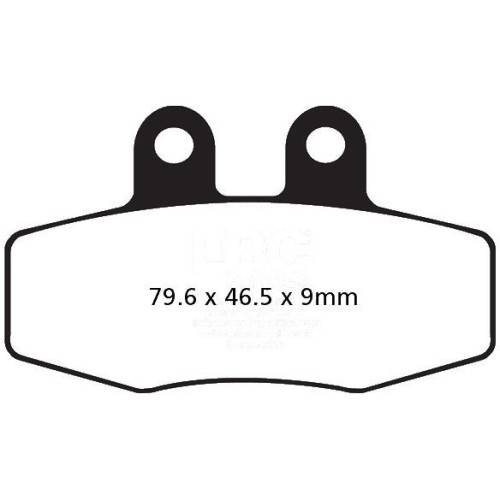 PASTIGLIE FRENO  MESCOLA ORGANICA MOTO CODICE R1213200 | EBC BRAKES | MPN: FA132