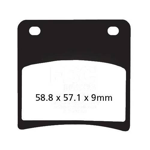 PASTIGLIE FRENO  MESCOLA ORGANICA MOTO CODICE R1214600 | EBC BRAKES | MPN: FA146