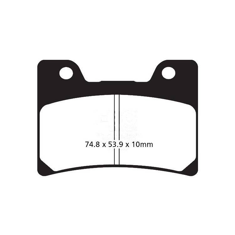 PASTIGLIE FRENO  MESCOLA ORGANICA MOTO CODICE R1216000 | EBC BRAKES | MPN: FA160