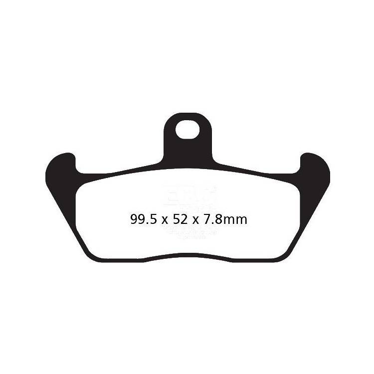 PASTIGLIE FRENO  MESCOLA ORGANICA MOTO CODICE R1216300 | EBC BRAKES | MPN: FA163