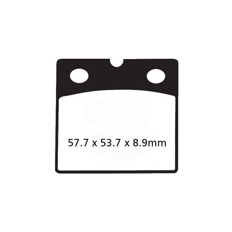 PASTIGLIE FRENO  MESCOLA ORGANICA MOTO CODICE R1217100 | EBC BRAKES | MPN: FA171