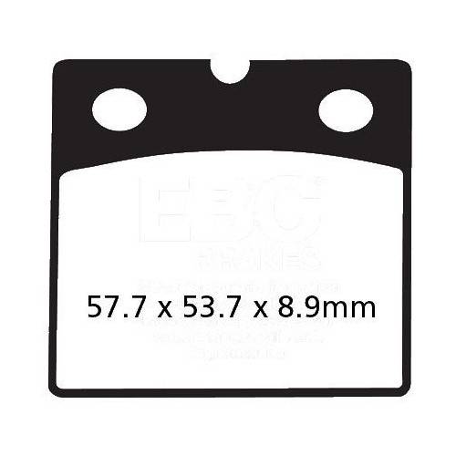 PASTIGLIE FRENO  MESCOLA ORGANICA MOTO CODICE R1217100 | EBC BRAKES | MPN: FA171