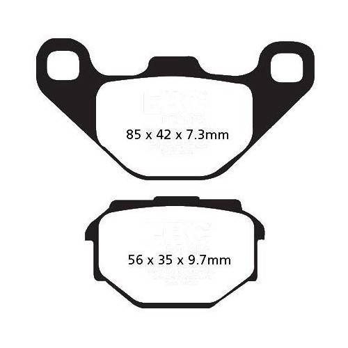 PASTIGLIE FRENO  MESCOLA ORGANICA MOTO CODICE R1217300 | EBC BRAKES | MPN: FA173