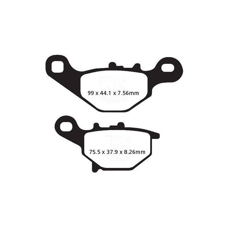 PASTIGLIE FRENO  MESCOLA ORGANICA MOTO CODICE R1223000 | EBC BRAKES | MPN: FA230TT
