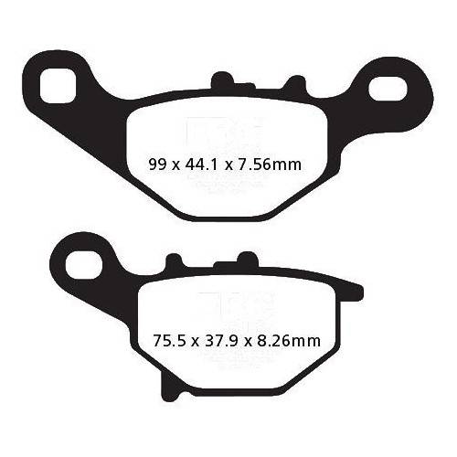 PASTIGLIE FRENO  MESCOLA ORGANICA MOTO CODICE R1223000 | EBC BRAKES | MPN: FA230TT