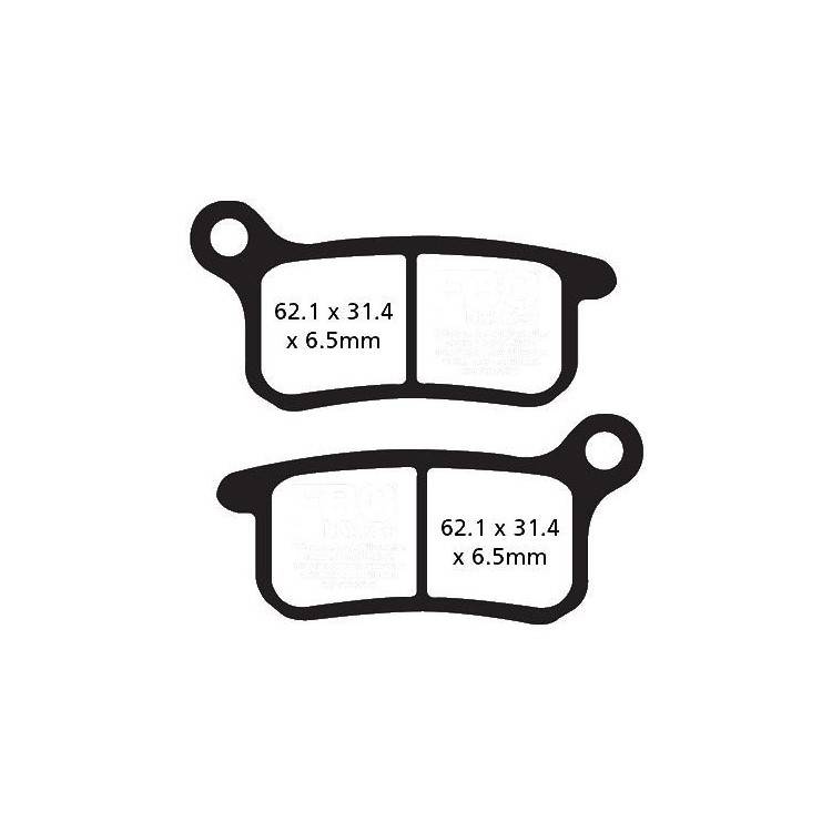 PASTIGLIE FRENO  MESCOLA ORGANICA MOTO CODICE R1235700 | EBC BRAKES | MPN: FA357TT