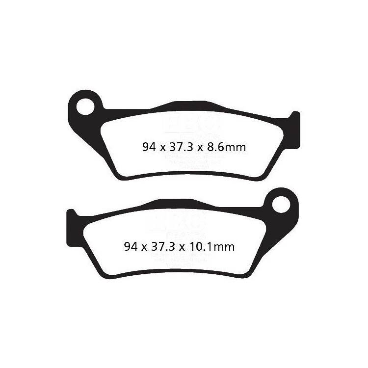 PASTIGLIE FRENO  MESCOLA ORGANICA MOTO CODICE R1236300 | EBC BRAKES | MPN: FA363