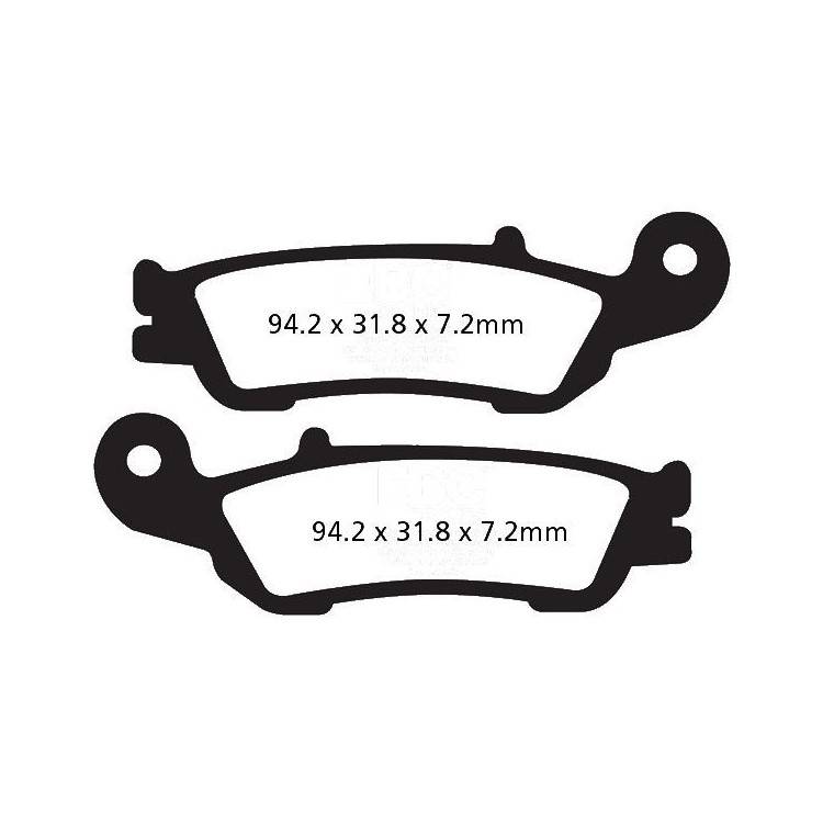 PASTIGLIE FRENO  MESCOLA ORGANICA MOTO CODICE R1245000 | EBC BRAKES | MPN: FA450TT