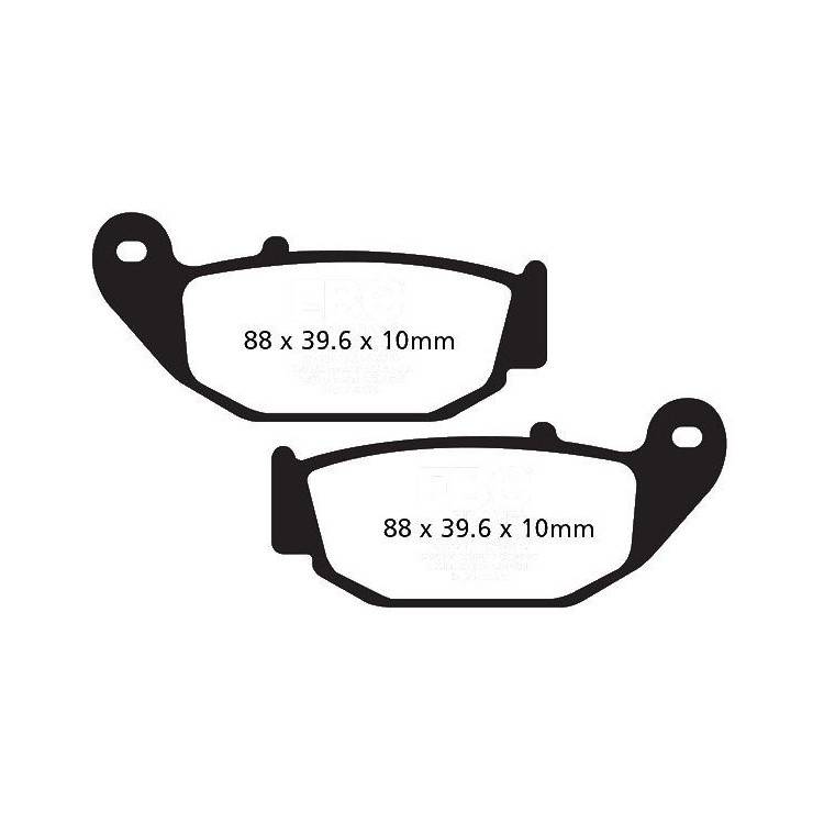 PASTIGLIE FRENO  MESCOLA ORGANICA MOTO CODICE R1262900 | EBC BRAKES | MPN: FA629