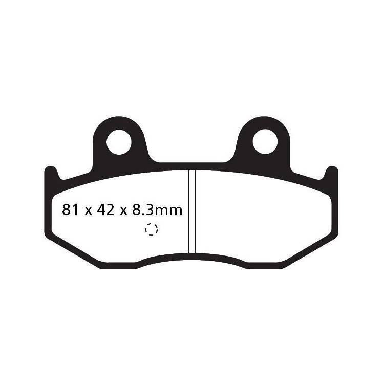 PASTIGLIE FRENO  MESCOLA CARBON SCOOTER CODICE R2341100 | EBC BRAKES | MPN: SFAC411