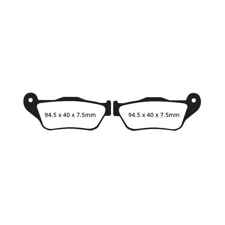 PASTIGLIE FRENO  MESCOLA CARBON SCOOTER CODICE R2343000 | EBC BRAKES | MPN: SFAC430