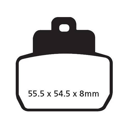 PASTIGLIE FRENO  MESCOLA CARBON SCOOTER CODICE R2342500 | EBC BRAKES | MPN: SFAC425