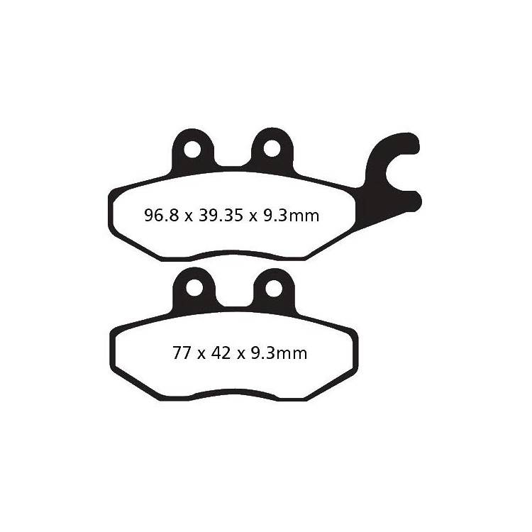 PASTIGLIE FRENO  MESCOLA CARBON SCOOTER CODICE R2341800 | EBC BRAKES | MPN: SFAC418