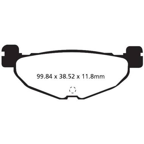 PASTIGLIE FRENO  MESCOLA CARBON SCOOTER CODICE R2340800 | EBC BRAKES | MPN: SFAC408