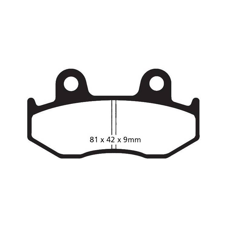 PASTIGLIE FRENO  MESCOLA CARBON SCOOTER CODICE R2332300 | EBC BRAKES | MPN: SFAC323