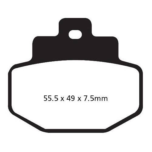 PASTIGLIE FRENO  MESCOLA CARBON SCOOTER CODICE R2332100 | EBC BRAKES | MPN: SFAC321