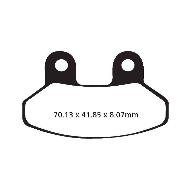 PASTIGLIE FRENO  MESCOLA CARBON SCOOTER CODICE R2330600 | EBC BRAKES | MPN: SFAC306
