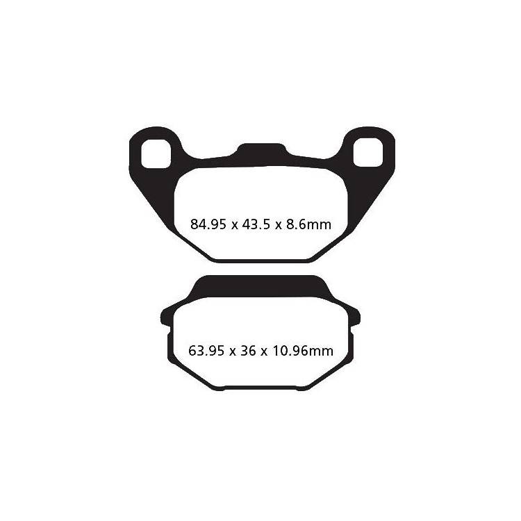 PASTIGLIE FRENO  MESCOLA CARBON SCOOTER CODICE R2330500 | EBC BRAKES | MPN: SFAC305