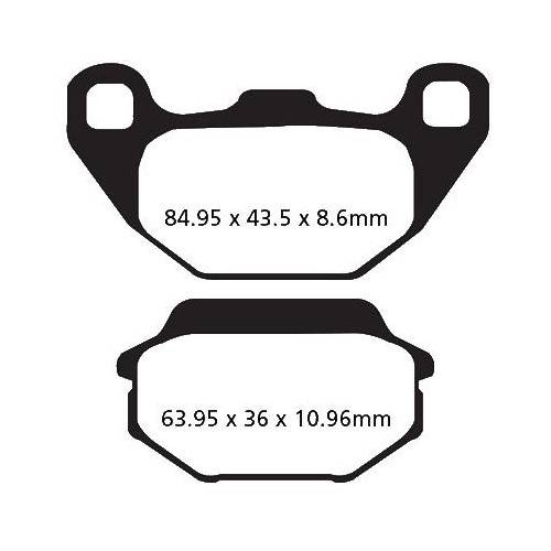 PASTIGLIE FRENO  MESCOLA CARBON SCOOTER CODICE R2330500 | EBC BRAKES | MPN: SFAC305
