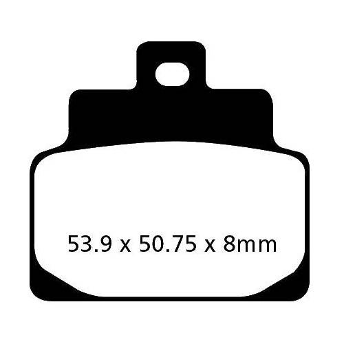 PASTIGLIE FRENO  MESCOLA CARBON SCOOTER CODICE R2330100 | EBC BRAKES | MPN: SFAC301