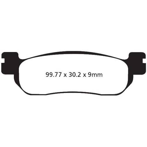 PASTIGLIE FRENO  MESCOLA CARBON SCOOTER CODICE R2327500 | EBC BRAKES | MPN: SFAC275