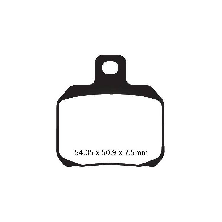 PASTIGLIE FRENO  MESCOLA CARBON SCOOTER CODICE R2326600 | EBC BRAKES | MPN: SFAC266