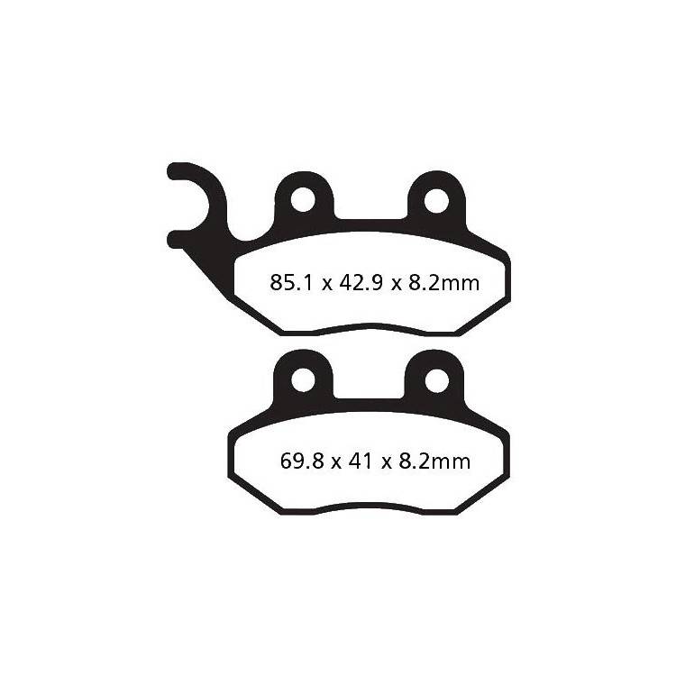 PASTIGLIE FRENO  MESCOLA CARBON SCOOTER CODICE R2326400 | EBC BRAKES | MPN: SFAC264