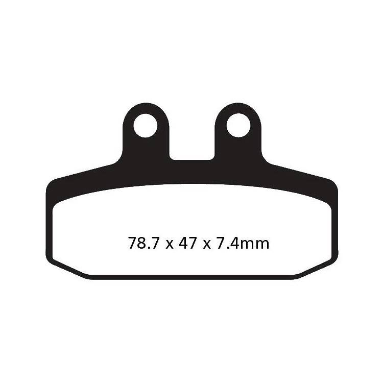 PASTIGLIE FRENO  MESCOLA CARBON SCOOTER CODICE R2325600 | EBC BRAKES | MPN: SFAC256