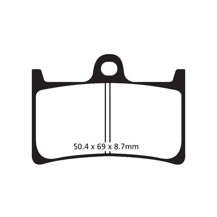 PASTIGLIE FRENO  MESCOLA CARBON SCOOTER CODICE R2325200 | EBC BRAKES | MPN: SFAC252