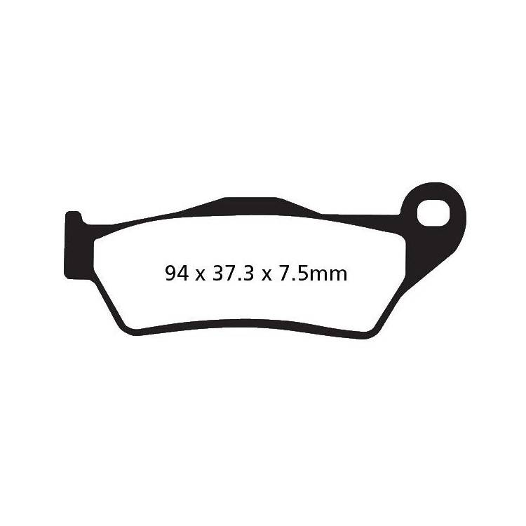 PASTIGLIE FRENO  MESCOLA CARBON SCOOTER CODICE R2318100 | EBC BRAKES | MPN: SFAC181